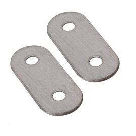RDEXP 10pcs Stainless Steel Flat Corner Brace Brackets Mending Plates Repair Fixing Joining