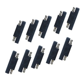 KATBO SAE Connector SAE to SAE Quick Connect and Disconnect Polarity Reverse Cable Plug Adapter for Solar Panel Battery Power Charger (10 PCS)