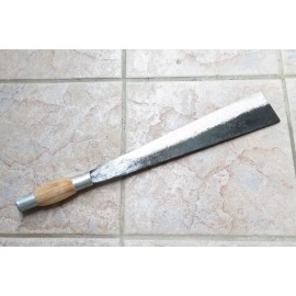 Crude - 11 Inch Carbon Steel Outdoor Brush Clearing Machete Knife , Forged