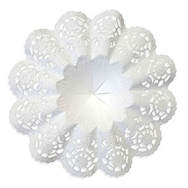 Kunze Biedermeier Cuffs, White, Pack of 25, Size 5, Diameter 12 cm