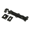 Set of 2 Iron 8 inch Surface Slide Bolt Black