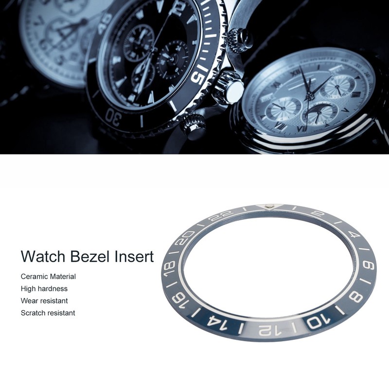 Ceramic Watch Bezel Ring Professional 41.5mm Watch Bezel Insert Replacement