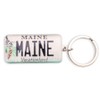 Westmon Works Maine Keychain Souvenir Vacationland License Plate Metal Key