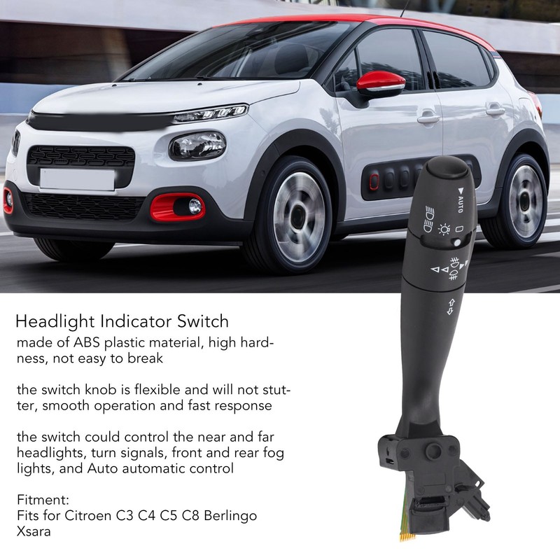 Headlight Indicator Switch 6242H0 Steering Column Control Stalk Replacement for