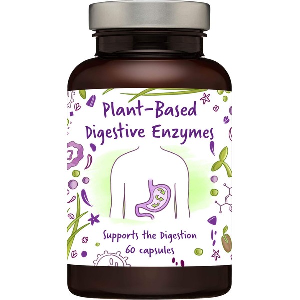Kala Health Plant-Based Digestive Enzymes Plant Based high-Activity enzymes from Fermentation – Stable enzymes That Resist Stomach Acid for Optimal Intake – optimizes The Breakdown of Food (60)