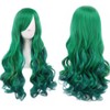 Bopocoko Bopocoko Green Wig Long Green Wigs for Women St