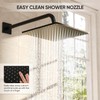 Gabrylly 10" Rain Shower Head, Rainfall Ceiling Mount Shower Head,