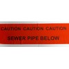 Ali's DIY Sewer Pipe Below Warning Caution Tape - 30