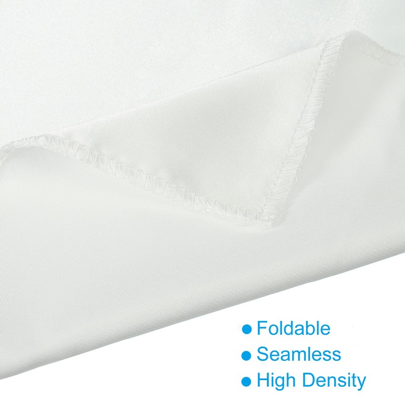 PATIKIL 100x75cm Fabric Background White Seamless Cloth Photography Background for