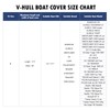 Heavy Duty Jon Boat Cover, 14.1ft-17ft Marine Grade Waterproof Tarp