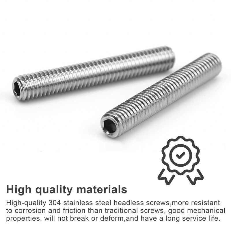 Pack of 20 M6 Hexagon Socket, AMONENZ Hexagon Socket Grub