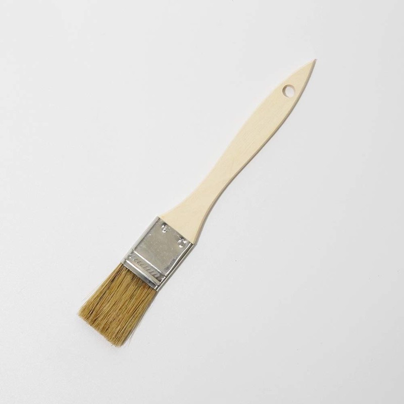 Hake City Brush Gold Roll Rack Brush, Wooden Handle, White