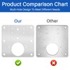 Cozy Inviting Stainless Steel Hinge Repair Plate, 4 Repair Plates
