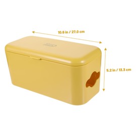 TEHAUX 1pc Cable Storage Box Capacity Wall Wire Organizer Cover Design for Cord Management Safeguard Cables Pets for Home Office Use