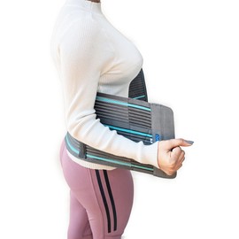 CMETO Waist Trimmer for Women and Men - Abdominal Support Belt for Men & Women Post Surgery & Postpartum Recovery Belly Fat Slimming Gym Workout (XL) Grey