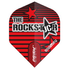 WINMAU Prism Delta Joe Cullen Rockstar Dart Flights - 1 set per pack (3 flights in total)