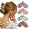 Flower Hair Clips, Large Claw Clip for Thick Hairs, Cute