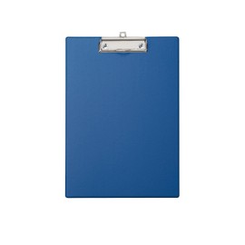 MAUL MAULpoly A4 Clipboard, Cardboard Writing Board with PP Film Coating, Clipboard for Hanging, Modern Clip for Storing Paper, for Office, Kitchen and Workshop, Blue