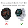 zZjoOoj Case for Garmin Fenix 8 43 mm Protective Case