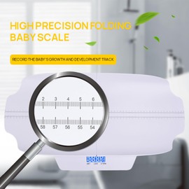Infants Baby and Toddler Scale, Dual Use for Weight & Height, Suitable for Pats, Digital Display; Up to 400lb/180kg