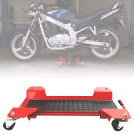 Mad Hornets 8 * 22' 550lbs Capacity, Motorcycle Center Stand Mover Dolley for Cruisers Sportbikes Scooters, 360 Degree Castors, Hardened Steel-plate