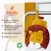 KIKADU Lion Face Cloth, Children's Wash Cloth with Animal Face