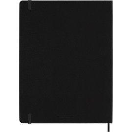 Moleskine Classic 18 Month 2025-2026 Weekly Planner, Hard Cover, XL (7.5" x 10"), Black, 208 pages