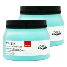 로레알파리 L'Oreal Head Spa Scalp Care Extreme Damage Treatment Hair Spa Repairing Cream Bath 490g 2pcs / 로레알 헤드스파 두피케어 극손상 트리트먼트 헤어 스파 리페어링 크림바스 490g 2개