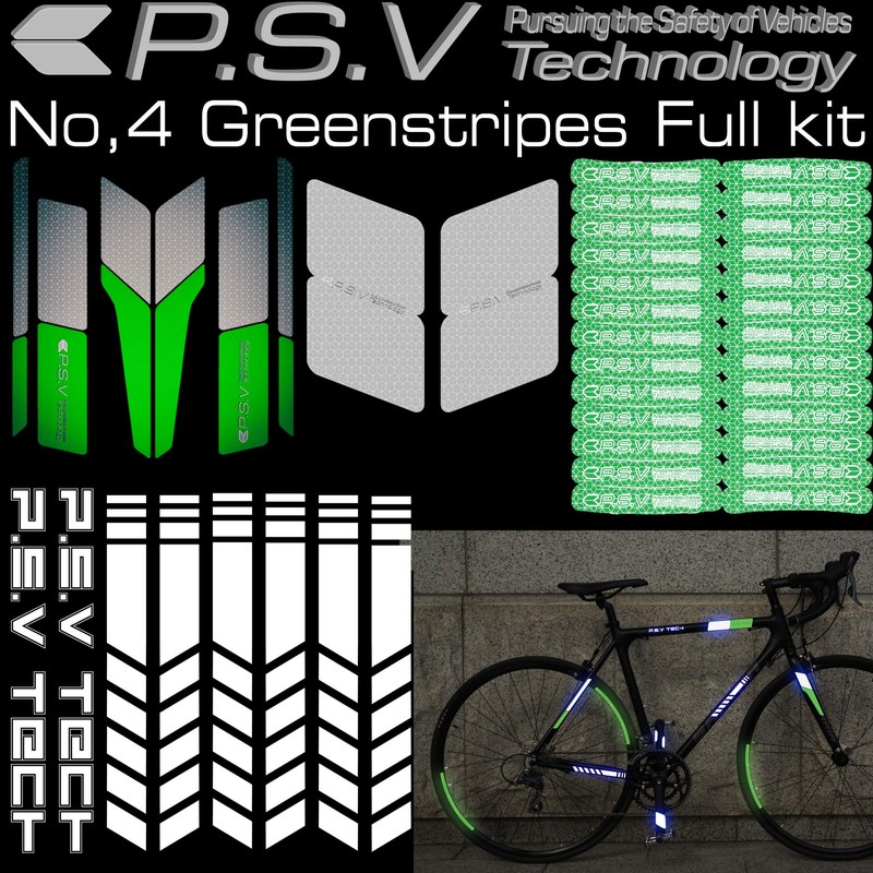 Stripe Full Kit Bicycle Reflector Kit Reflects to Improve Night
