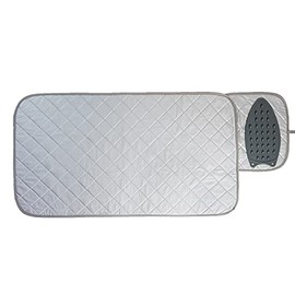 Idraper Ironing pad-Turn Any Flat Surface into an Ironing Board. Equipped with Silicone Non-Slip Iron Frame, Easy to Carry When Traveling.(33.5''x18'') (Gray, 33.5''x18'')