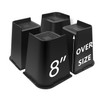 Sunifier Bed Risers 8 inch Heavy Duty, 4 Pack L