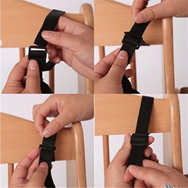 High Chair Straps Universal Baby 5 Point Belt Holder Replacement Seat Belts Pushchair Twist Protection Adjustable for Pushchairs Made of Wood