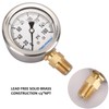 MEASUREMAN RV Water Pressure Regulator Replacement Gauge, 0-160psi, Lead-Free, Glycerin