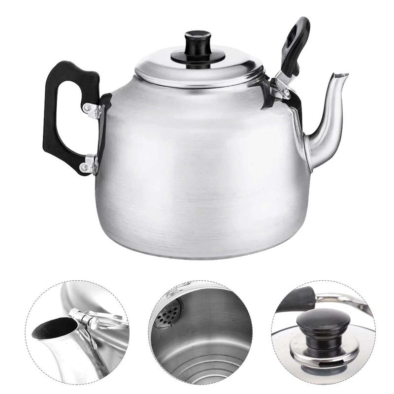 Catering Teapot Aluminium Pints/litres, Silver Tea Pot Lightweight Durable and