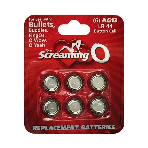 Screaming O Batteries - Sheet of 6 (Bullet, OWow, FingO, Bullet Buddies, O Gee)