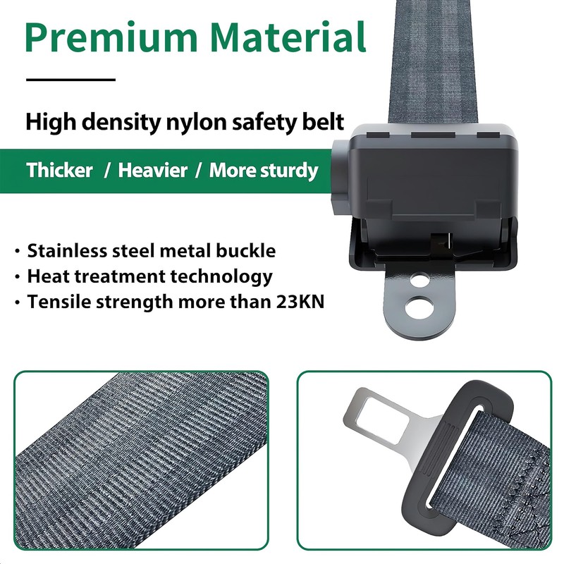 10L0L Universal 2 Passenger Golf Cart Seat Belt Bracket Kit