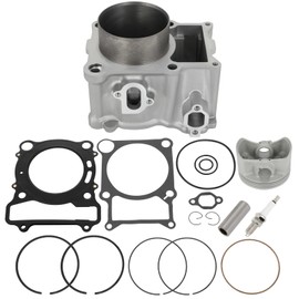 ANGLEWIDE 93450-22027-00 93210-89447-00 Cylinder Head Piston Gasket Top End Rebuild Kit Compatible with 2007-2008 for Yamaha for YFM400 Grizzly 4x4 Auto 2000-2004 for Yamaha for YFM400A Kodiak