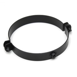 raik Stove Pipe / Flue Pipe Clamp Wall Mounting Diameter 180 mm Sheet Steel Black SH116-180-sw