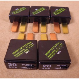 Snap Action (5x) Snap Action Circuit Breaker 20 Amp Manual Reset , VB3-M20-F57