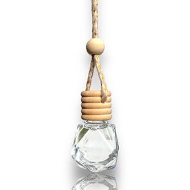 Handmade Hanging Car Fragrance Diffuser (Oakmoss & Amber) | Long-Lasting Car Air Freshener | Cute Refillable Accessory