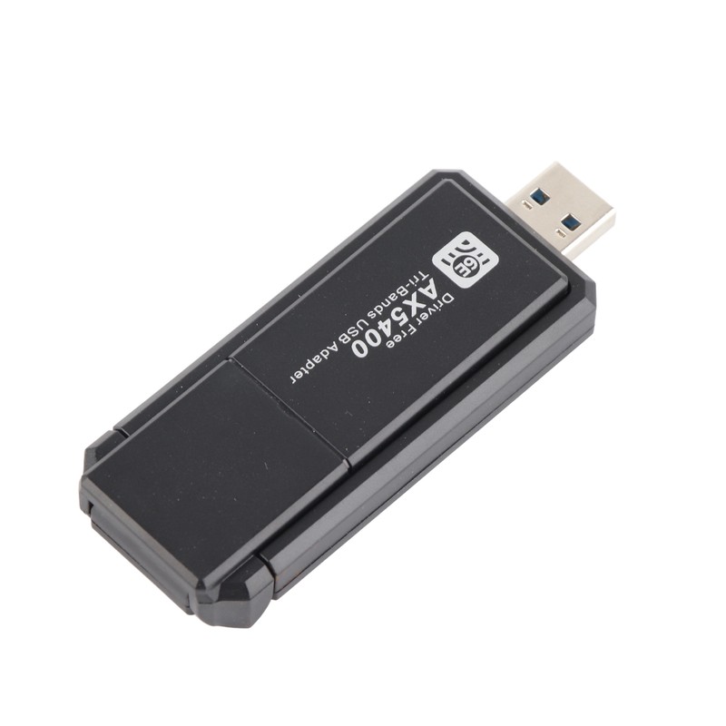 WiFi 6E Network Adapter 5400Mbps USB Network Card with Triple