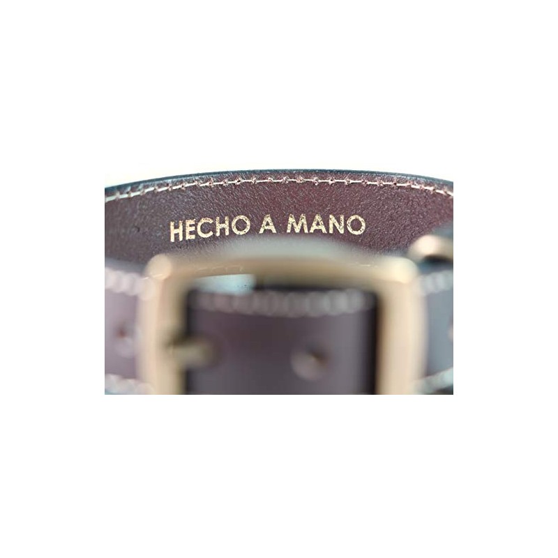 Cango Collar para Perro de Piel Hecho a Mano 100%