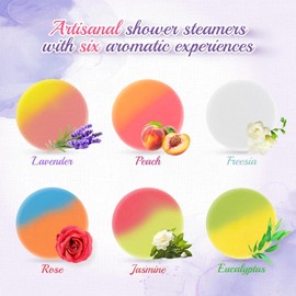 12pcs Aromatherapy Shower Steamers - Relaxation Birthday Christmas Set for Women and Men, Shower Bombs Tablets for Stress Relief and Self Care, Luxury