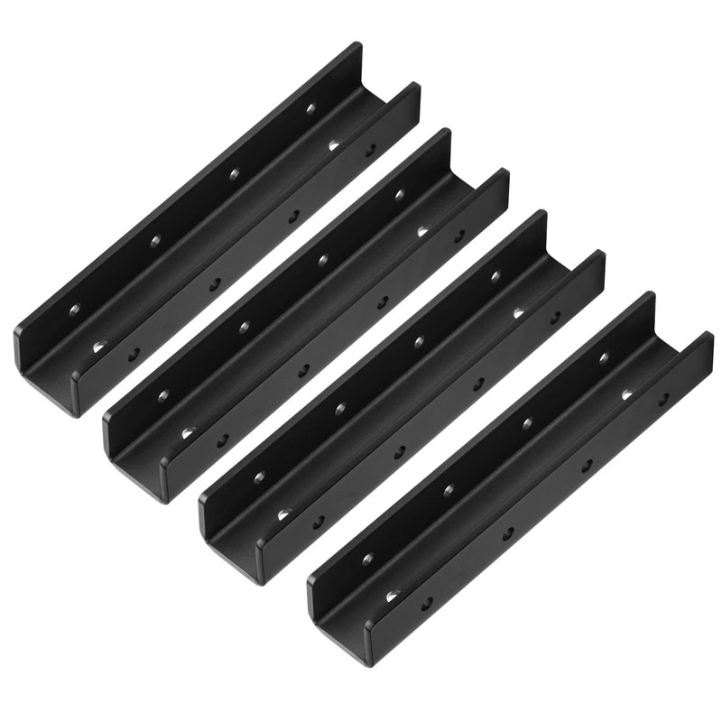 heneng 4 Pcs Square Tube Fence Mounting Brackets for 1"
