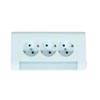 3-Way Surface-Mounted Schuko Socket Surface-Mounted Schuko Sockets 3 Slots with