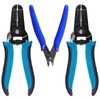 Glarks 3Pcs Wire Stripping Tool and Wire Flush Cutter Set,