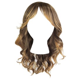 GABOR Confident Flair Long Layered Beachy Wave Style Wig by Hairuwear, Average Cap - SS Medium Blonde