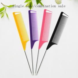 Professional Pointed Tail Hair Comb, Hairstyling Comb, Anti-static Hair Dye Brush, Rat Tail Hair Comb, Barber Accessories, Christmas Summer Gifts - Color: Multicolor, Specification: 4pcs