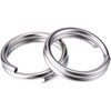 YiYaO 100 Pcs Silver Metal Key Rings 0.39 Inch Split