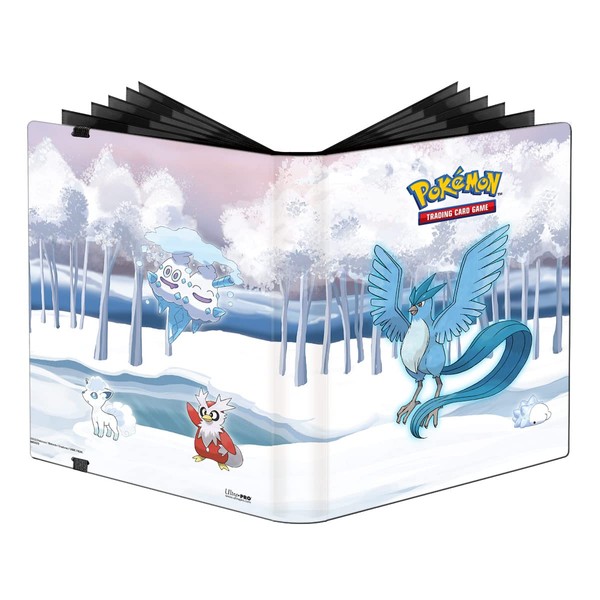 Ultra PRO - Pokémon Gallery Series Frosted Forest 9-Pocket PRO Binder - Store and Protect up to 360 Standard Size Cards In Side Loading Pockets, Perfect for Collectible Trading Cards and Gaming Cards